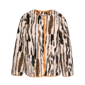 FRNCH Louana Coat Medium New Cream Fur Teddy Cozy Soft